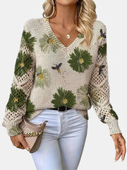 Women's Soft Knit Layering Sweater in Green