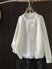 Women's Everyday Knit Cardigan in White