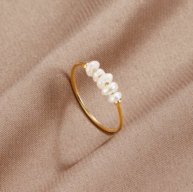 Beaded Ring in Sizes 5.5 to 9 – Lightweight, Easy to Layer