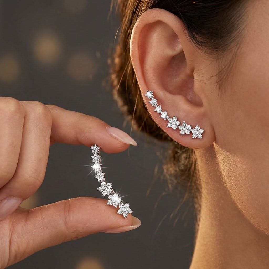 Lightweight Everyday Earrings – Easy to Layer, Gold, Silver or Pink Tone