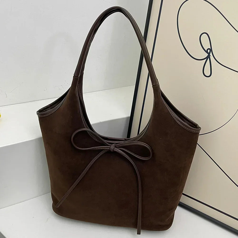 Suede-Look and Leather-Look Bag – Two Finishes, Roomy Interior, Five Colors