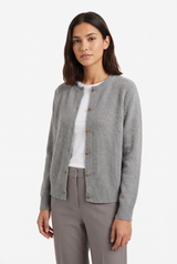 Women's Everyday Knit Cardigan, on model, front view
