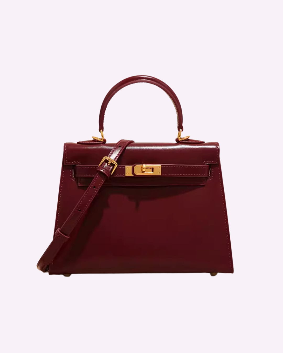 One-Size Faux Leather Bag – Leather-Look Surface, Roomy Interior, Holds Its Shape