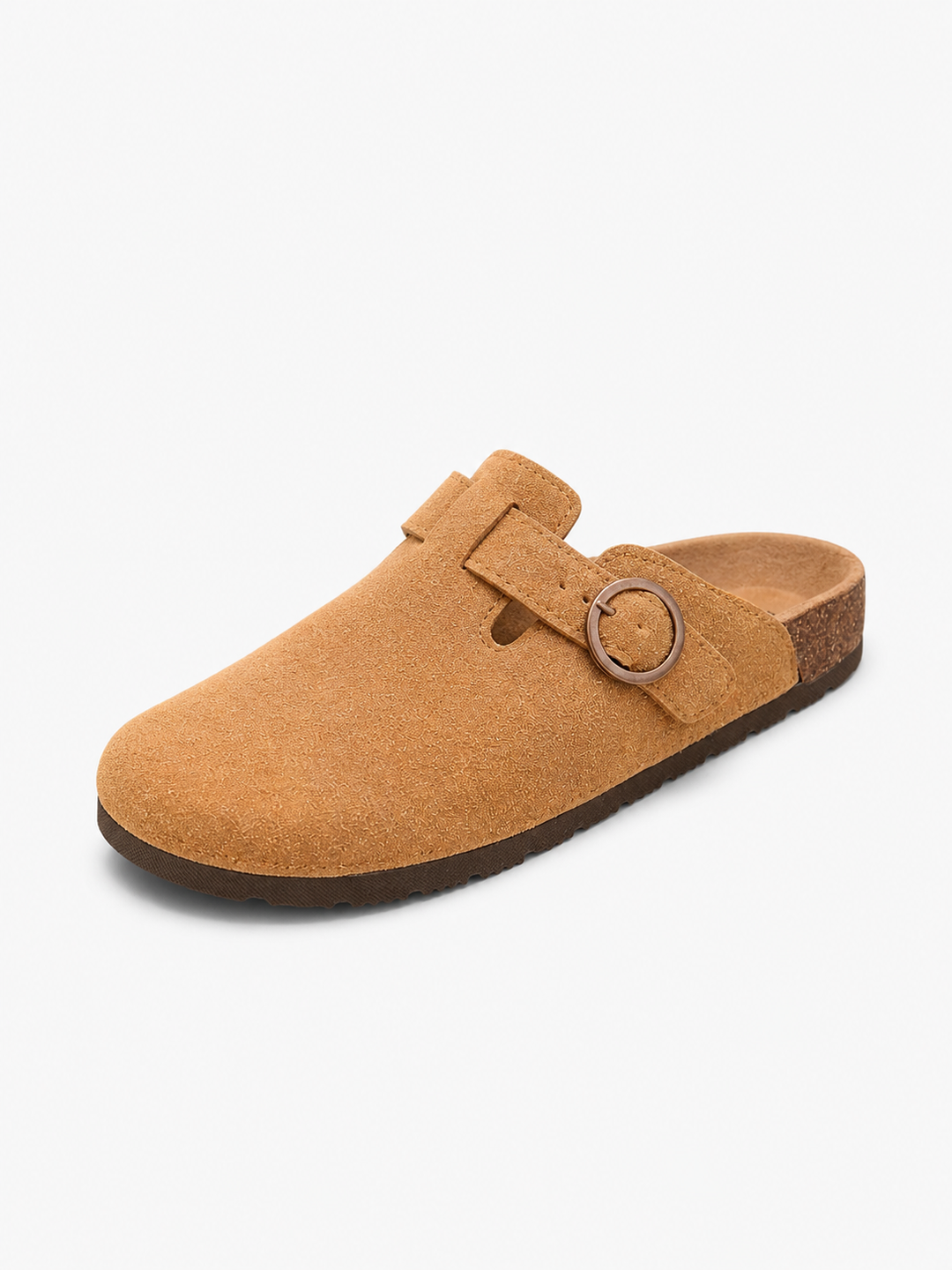 Faux Suede Slip-On Clogs for Men – Cushioned Insole, Durable Grip Outsole