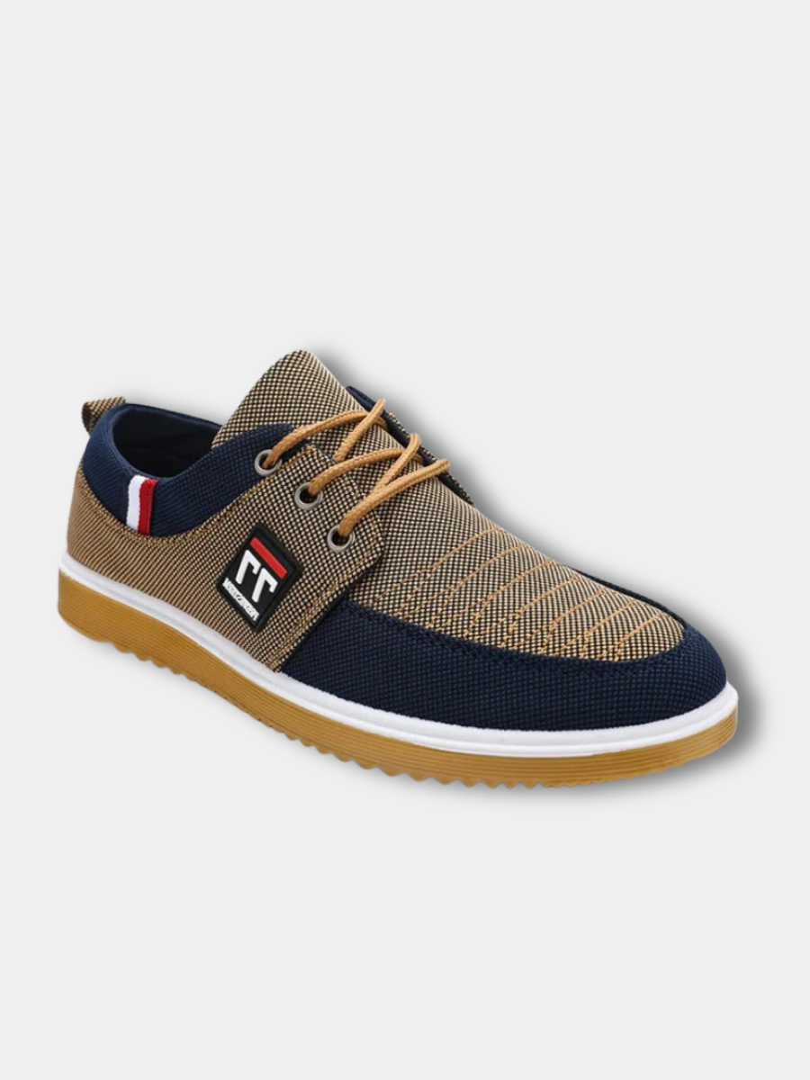 Lightweight Lace-Up Shoes for Men – Breathable Fabric, Warm Lining