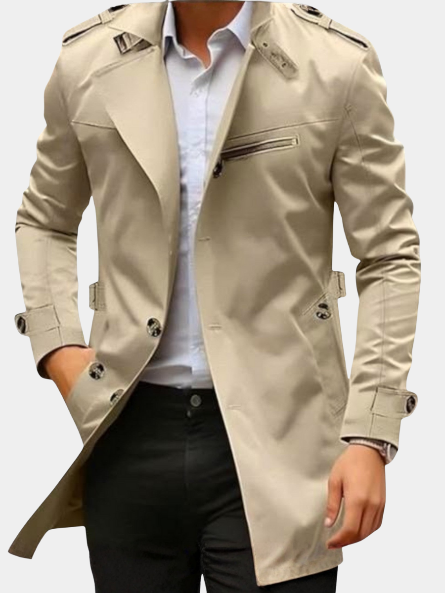 Easy Fit Jacket for Men – Timeless Shape, Clean Front Closure, Soft Shoulders
