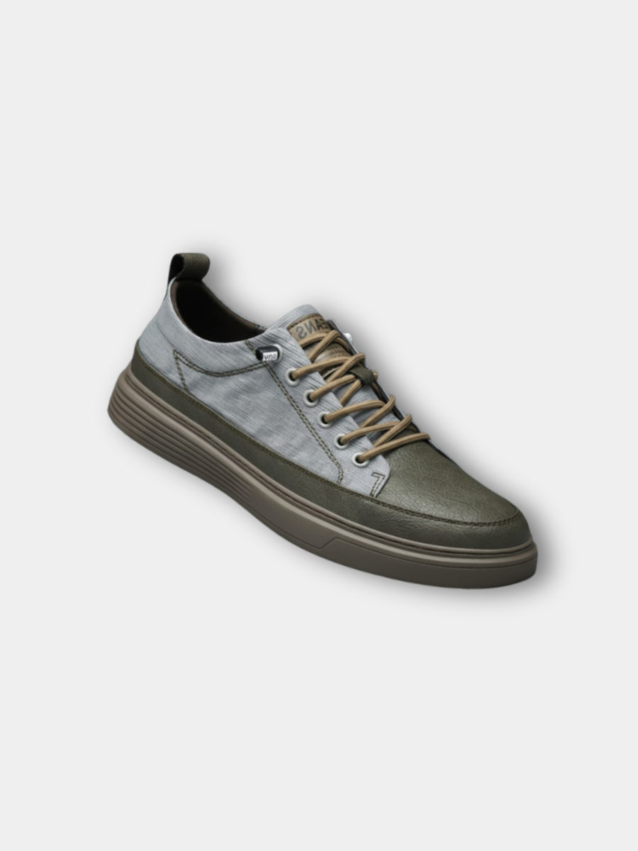 Faux Leather Slip-On Sneakers for Men – Padded Comfort, Lightweight Sole