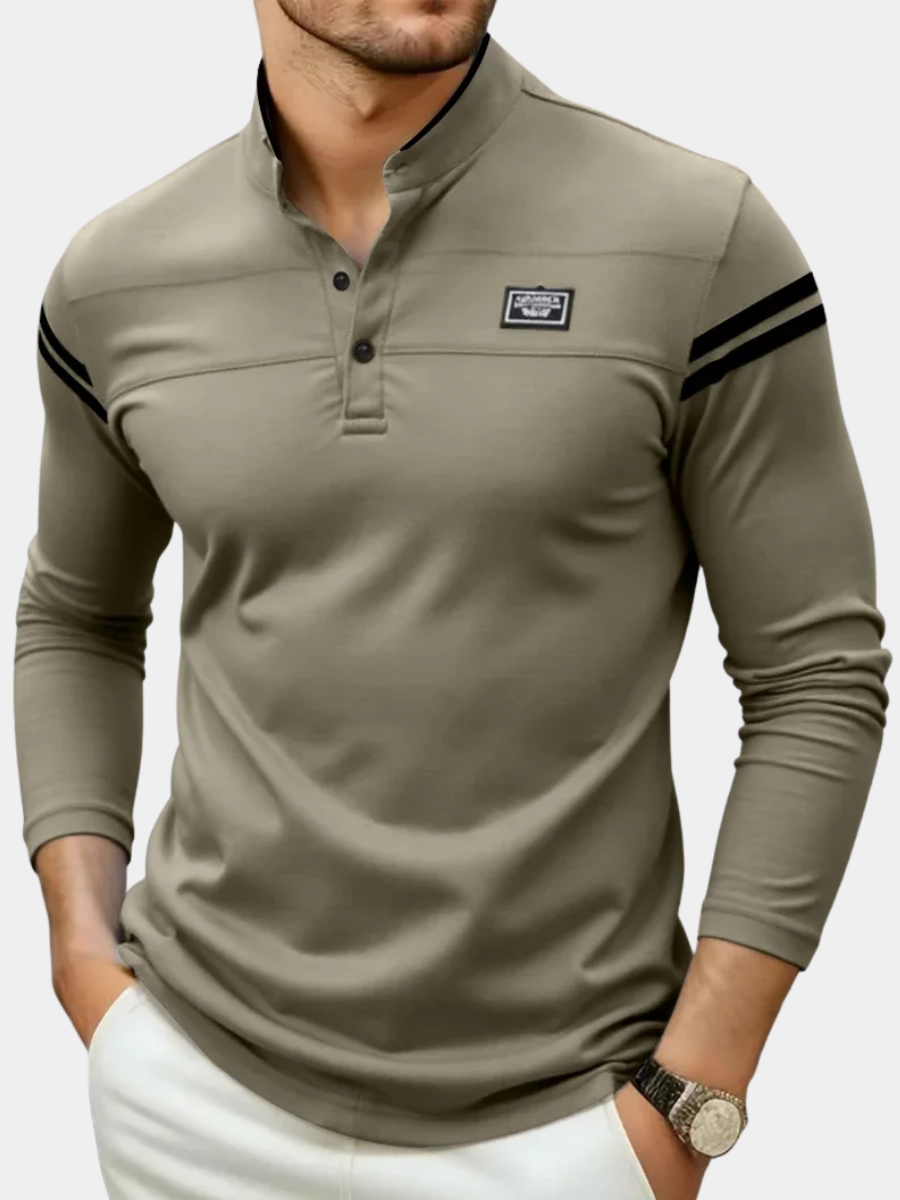 Knit Top for Men – Clean Neckline, Fitted Waist, Warm Lining
