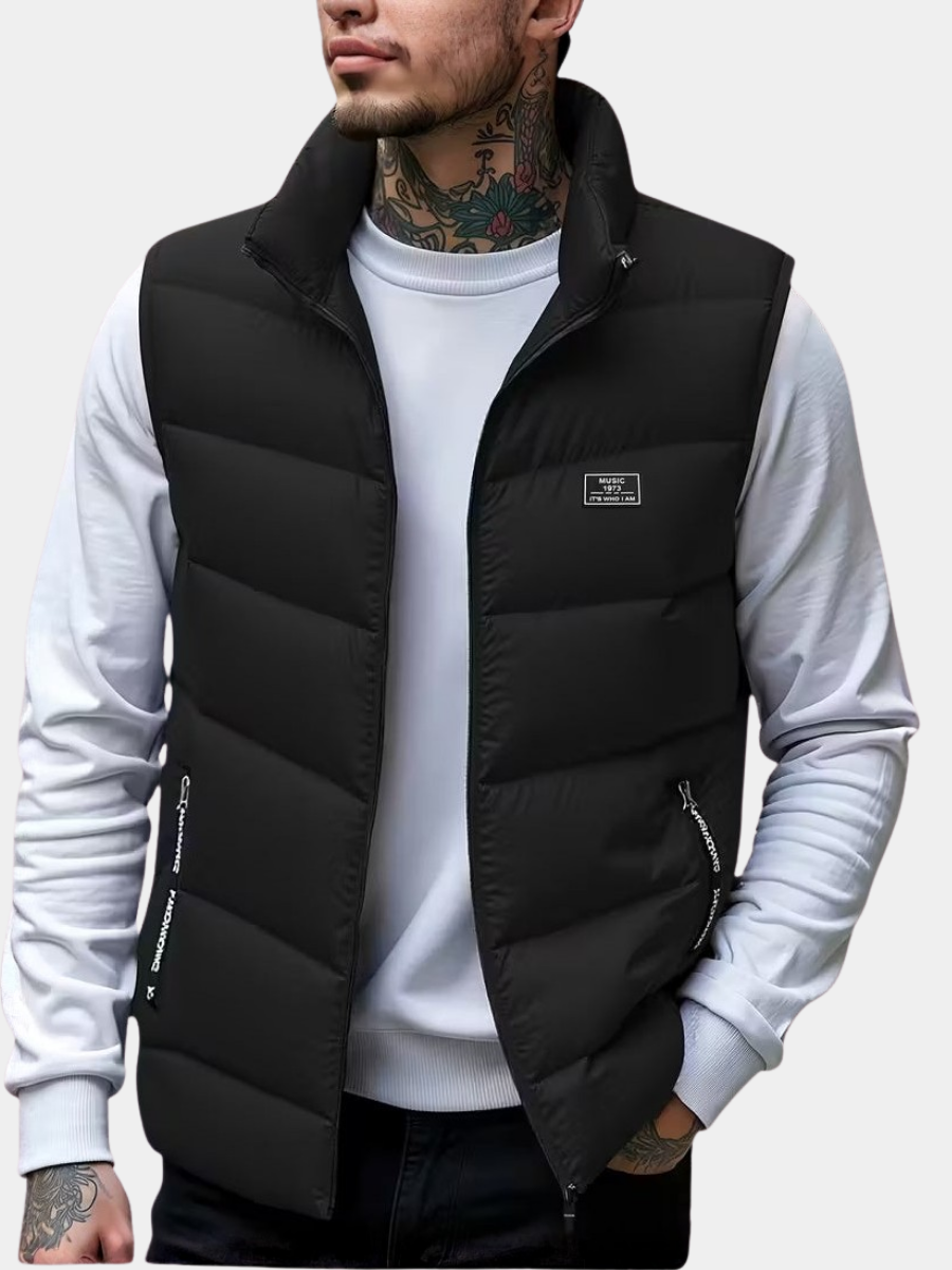 Padded Lightweight Vest for Men – Warm Lining, Breathable Fabric, Relaxed Fit
