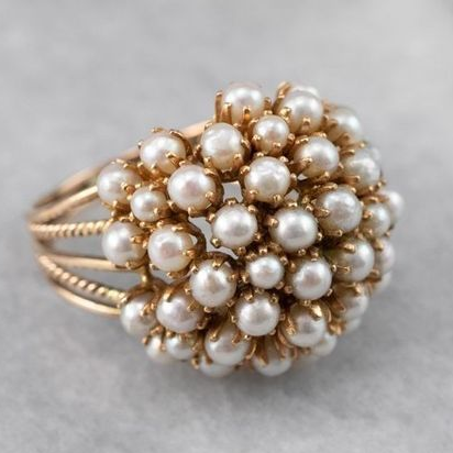 Pearl Detail Ring in Sizes 6 to 10 – Lightweight, Easy to Layer