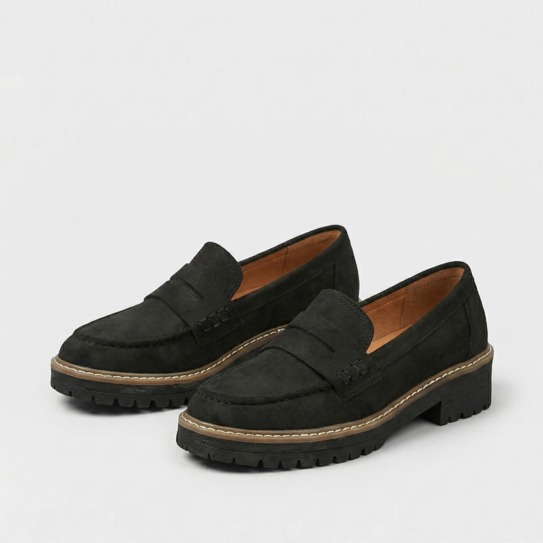 Faux Leather Loafers for Women – Leather-Look Finish, Soft Cushioning, Timeless Style