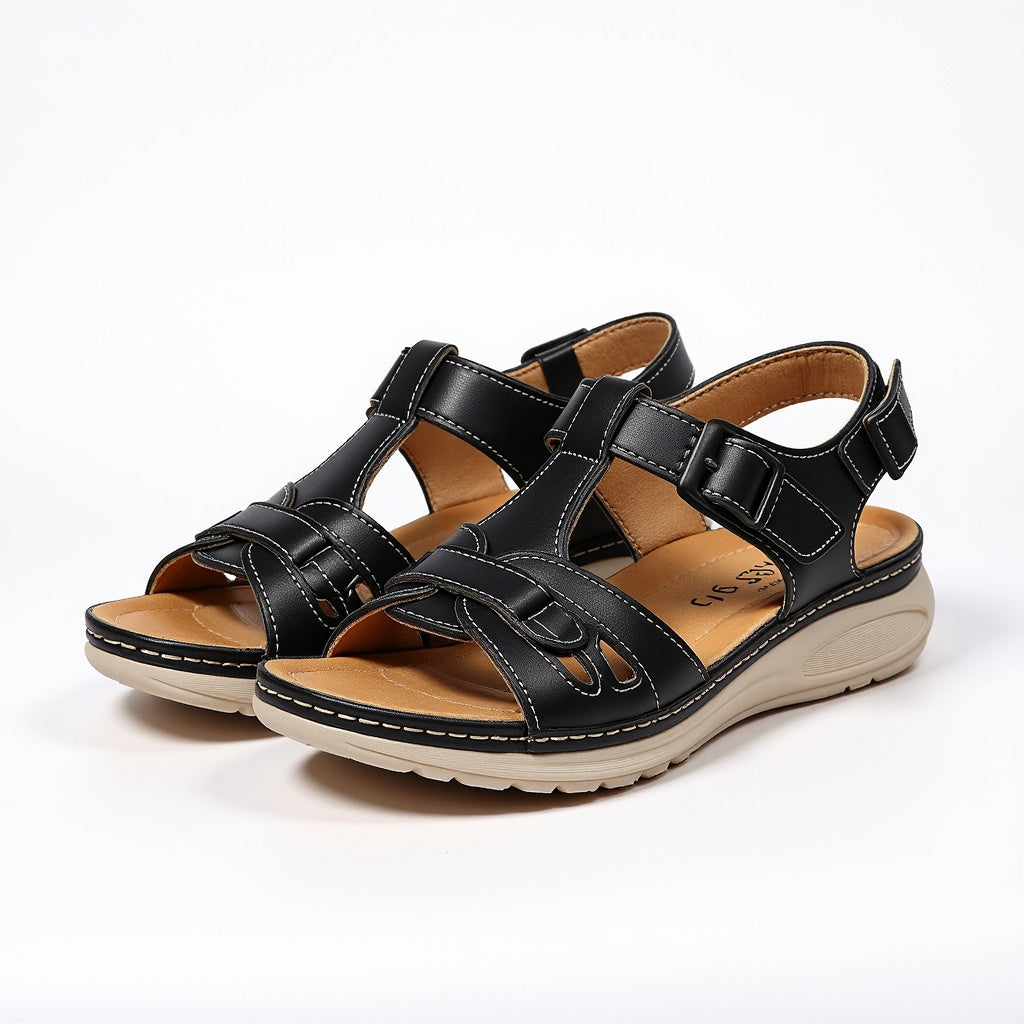 Adjustable Strap Walking Sandals for Women – Supportive Footbed, Cushioned Sole, Lightweight