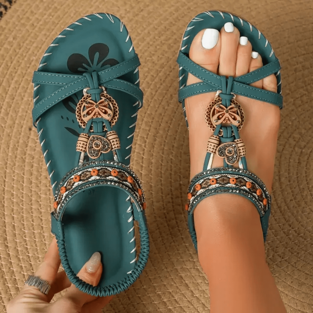 Flexible Slip-On Sandals for Women – Cushioned Footbed, Lightweight Sole