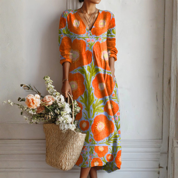 Lightweight Day-to-Evening Dress for Women – Side Pockets, Easy Movement