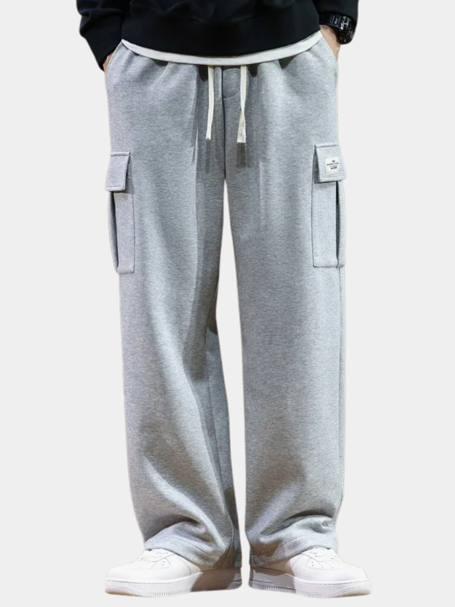 Cotton-Rich Breathable Pants for Women – Side Pockets, Relaxed Fit