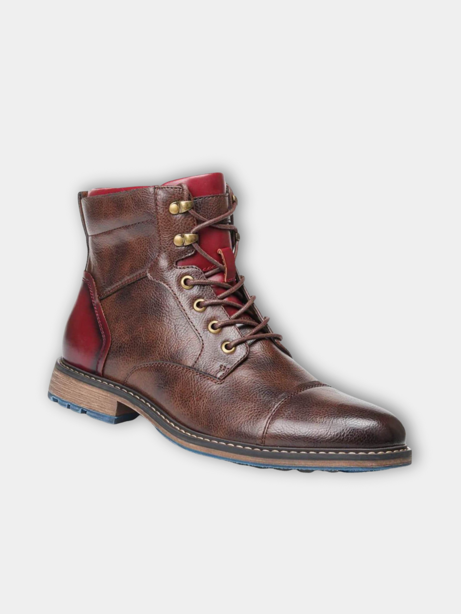 Ankle Boots for Women – Grippy Sole, Warm Lining, Ankle Support in Brown
