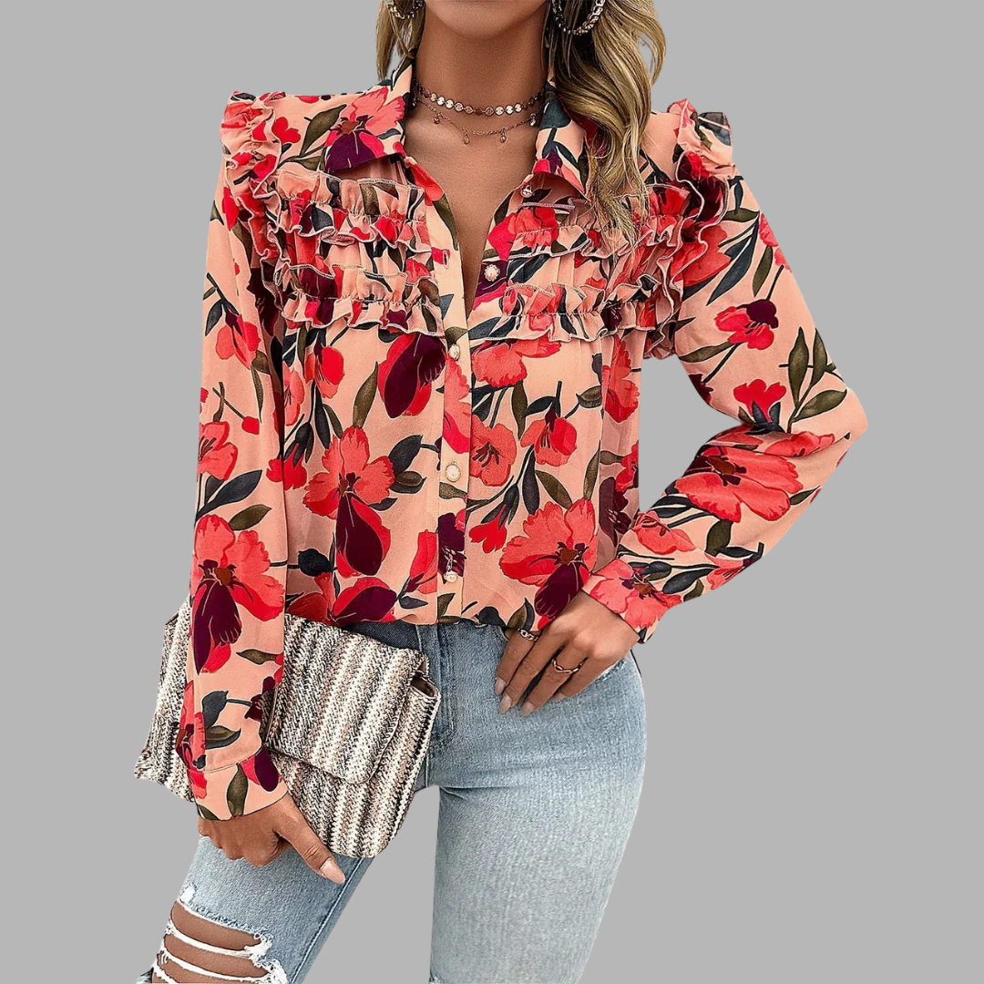 Clean Neckline Top for Women – Easy Fit, Layers Under Jackets in Pink