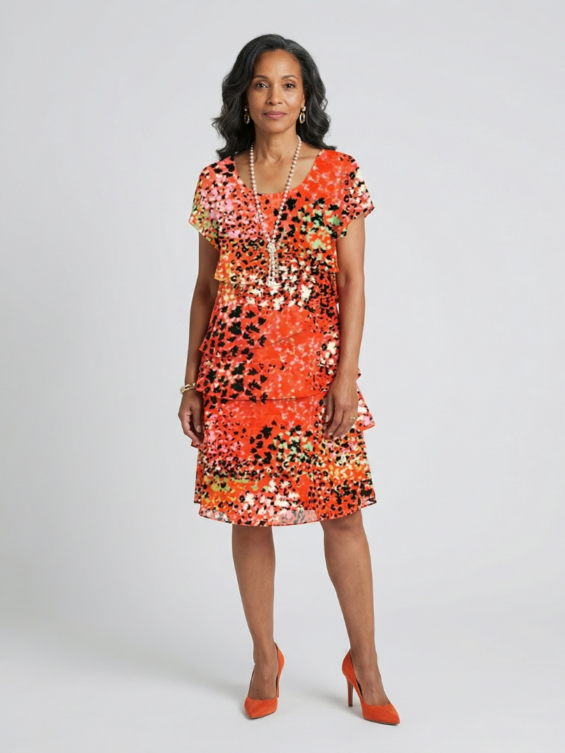 Maxi Dress for Women – Easy Movement, Day-to-Evening Wear in Orange