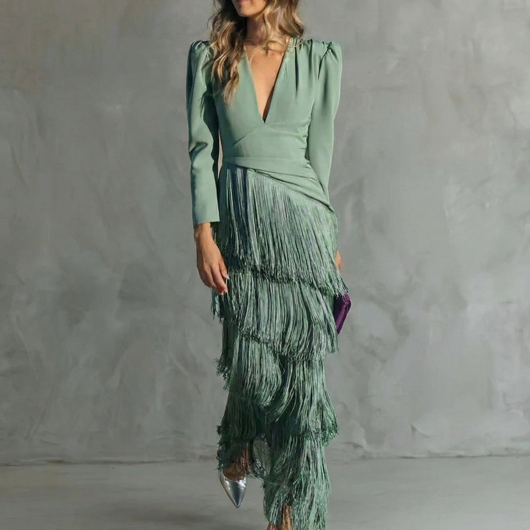 Fitted-Waist Dress for Women – Skimming Silhouette, Comfortable Through the Body