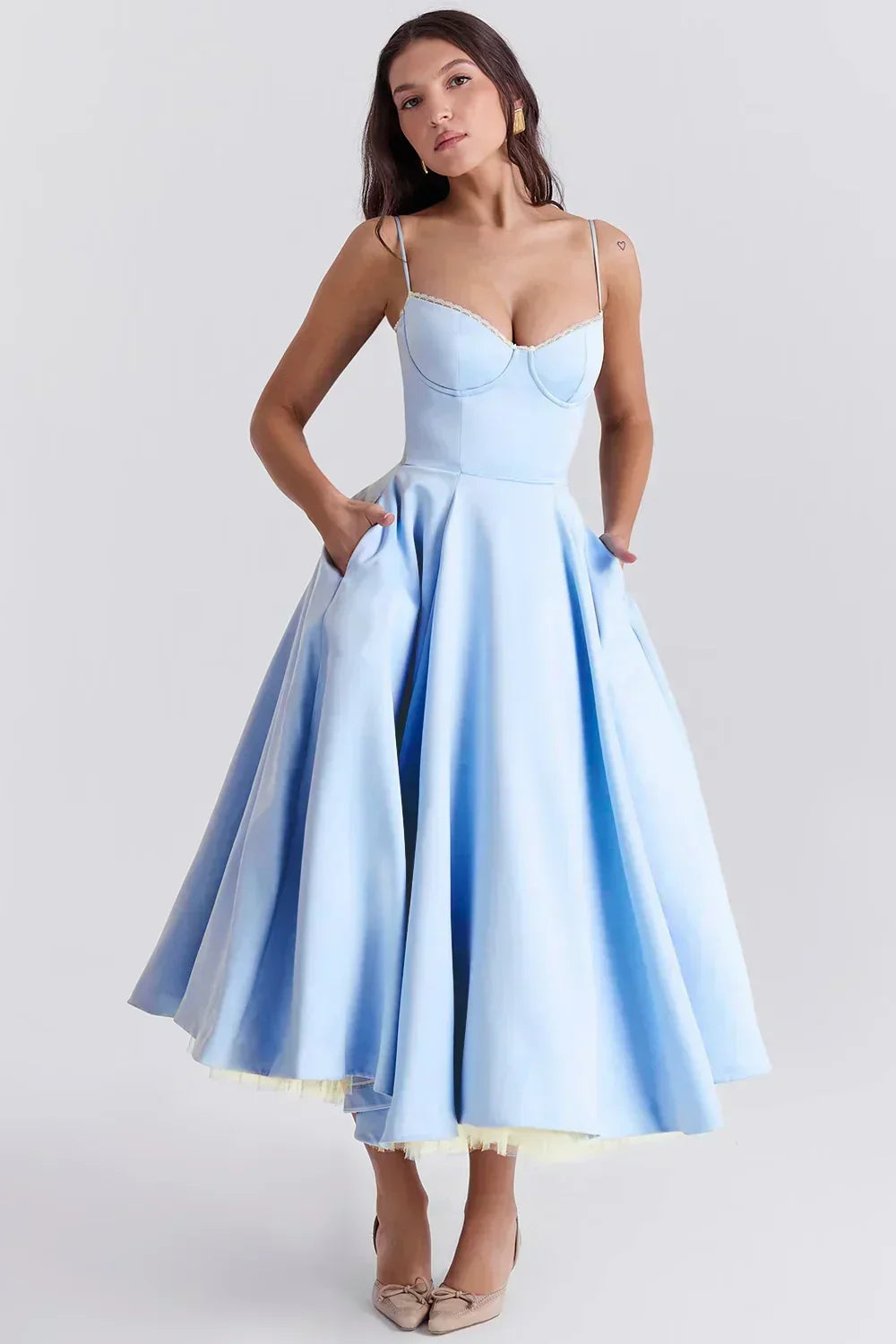 Breathable Everyday Dress for Women – Comfortable Through the Body in Blue