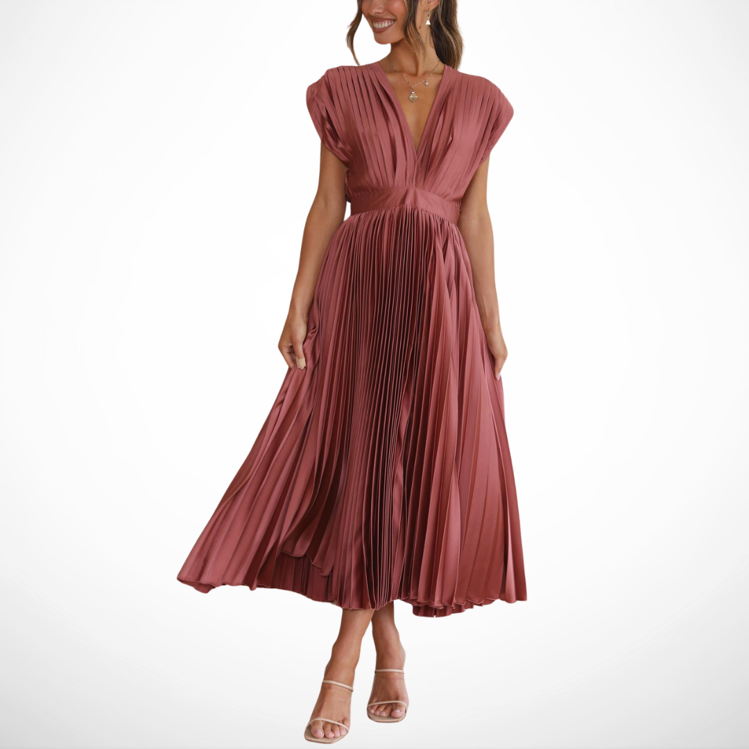 Pleated Dress for Women – Timeless Shape, Skimming Silhouette, Easy Movement