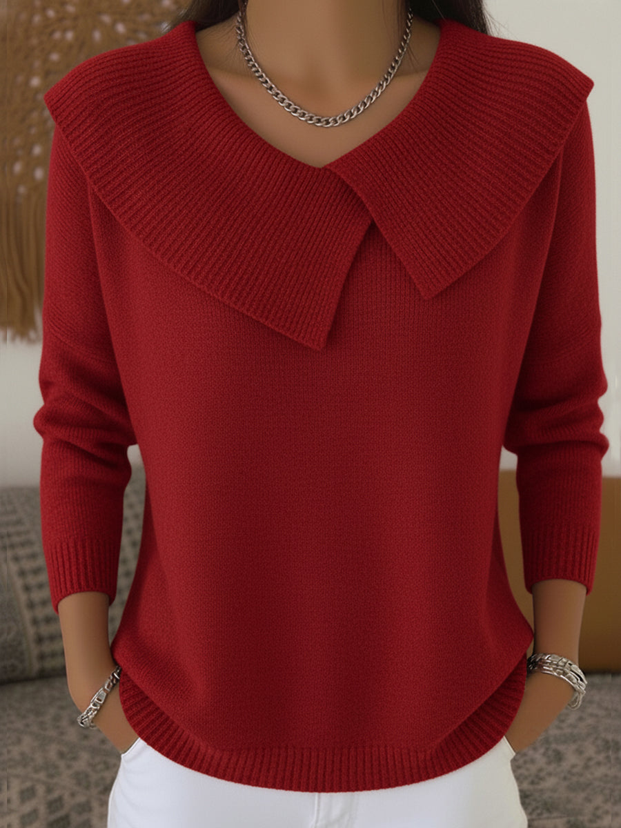Breathable Knit Top for Women – Relaxed Fit, Clean Neckline, Easy Layering