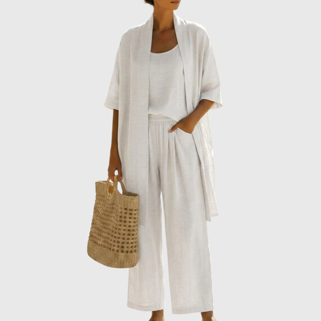 Lightweight Two-Piece Set for Women – Timeless Shape, Breathable Fabric