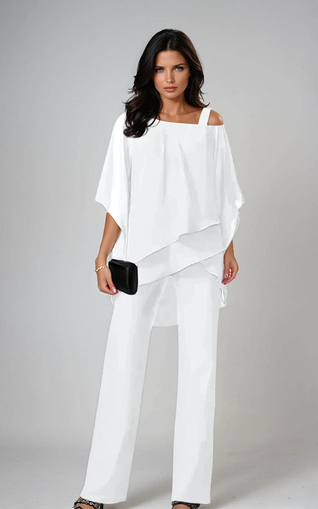 Coordinated Two-Piece Set for Women – Asymmetric Hem, Relaxed Fit