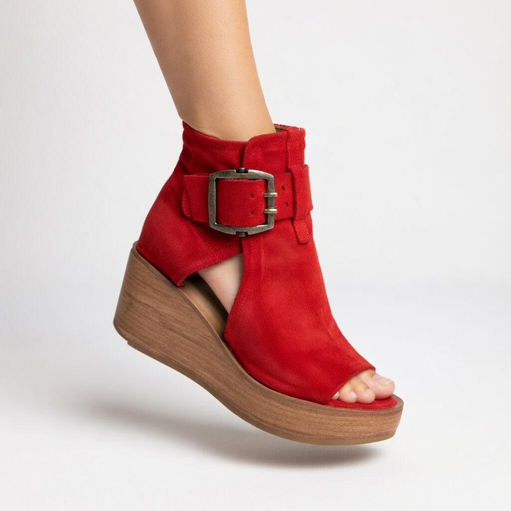 Faux Leather Ankle Boots for Women – Warm Lining, Grippy Sole