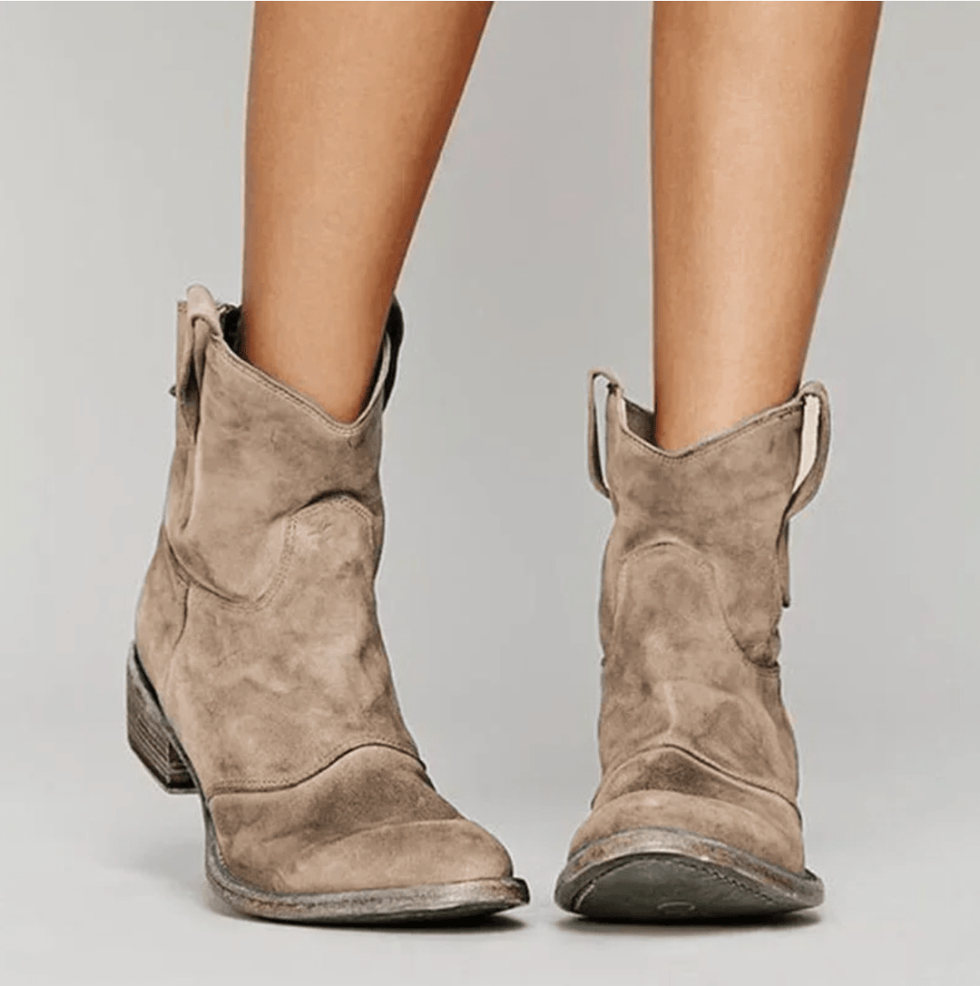 Heeled Ankle Boots for Women – Non-Slip Sole, Warm Lining, Padded Build