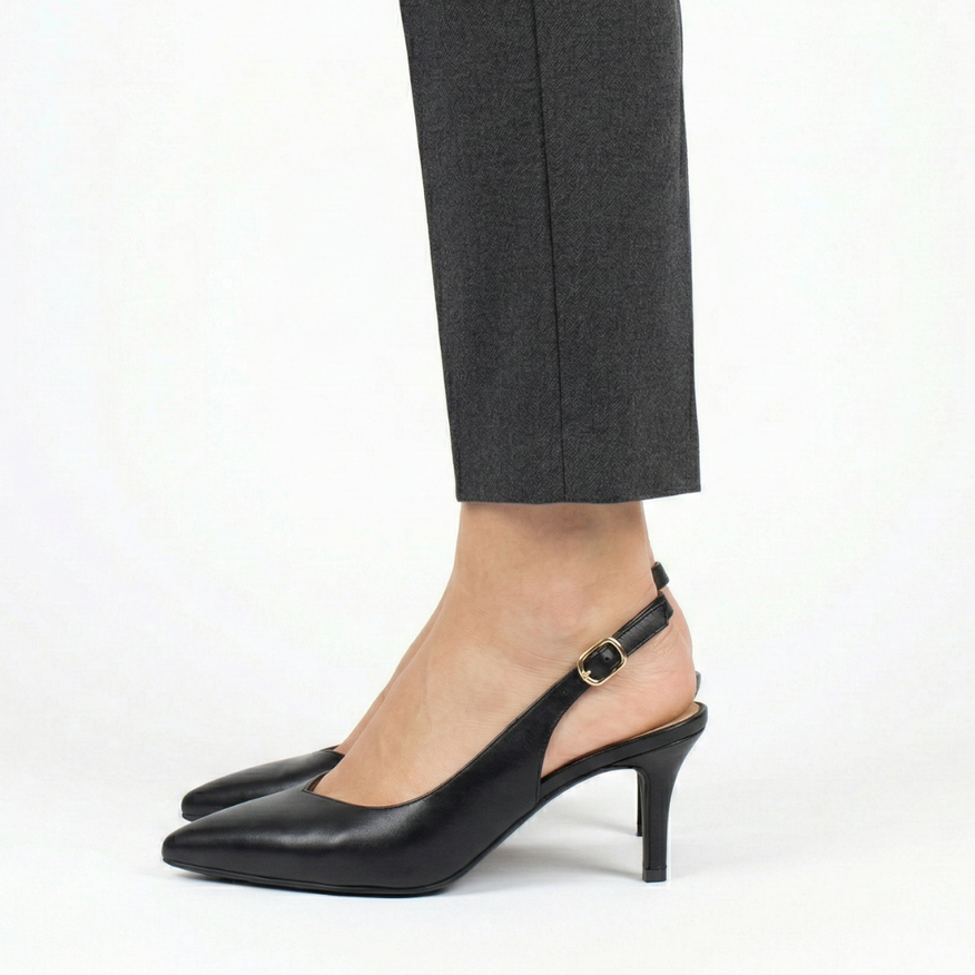 Classic Heeled Pumps for Women – Stable Walkable Heel, Cushioned Insole