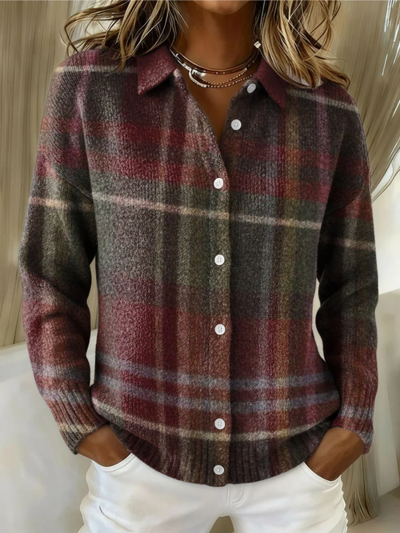 Easy-Fit Knit Cardigan for Women – Comfortable Sleeves, Layers Over Knitwear