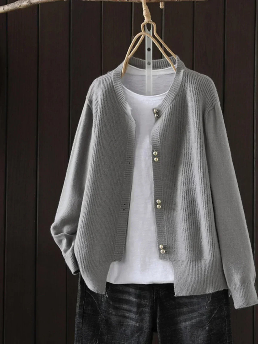 Knit Cardigan for Women – Clean Front, Easy Layering