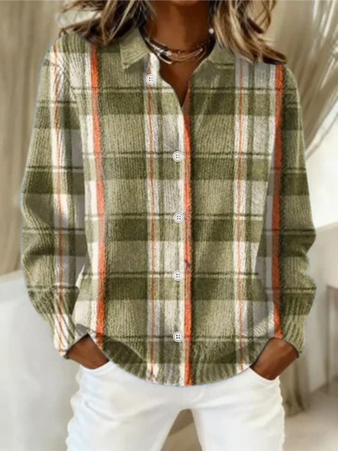 Soft Knit Cardigan for Women – Warm Lining, Side Pockets, Layers Over Knitwear