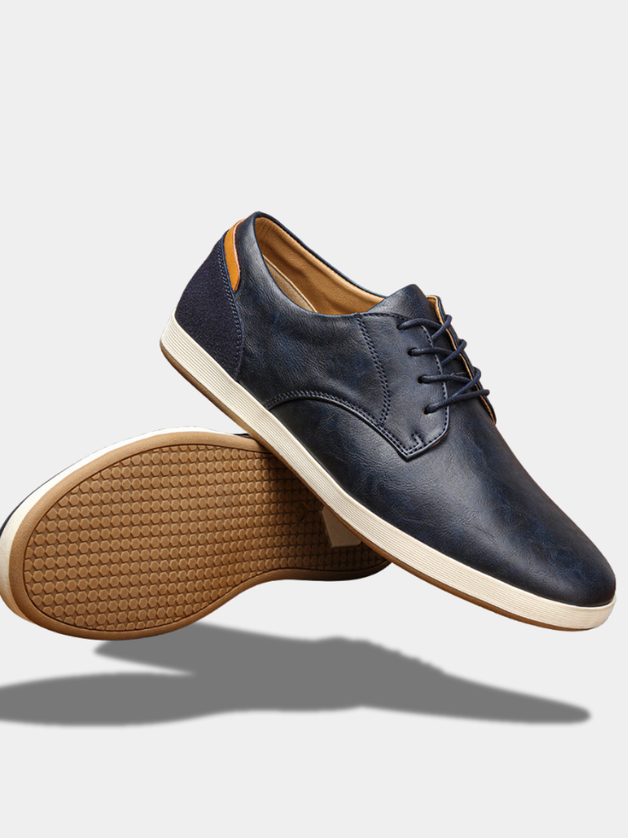 Leather-Look Sneakers for Women – Timeless Shape, Cushioned Insole, Slip-On