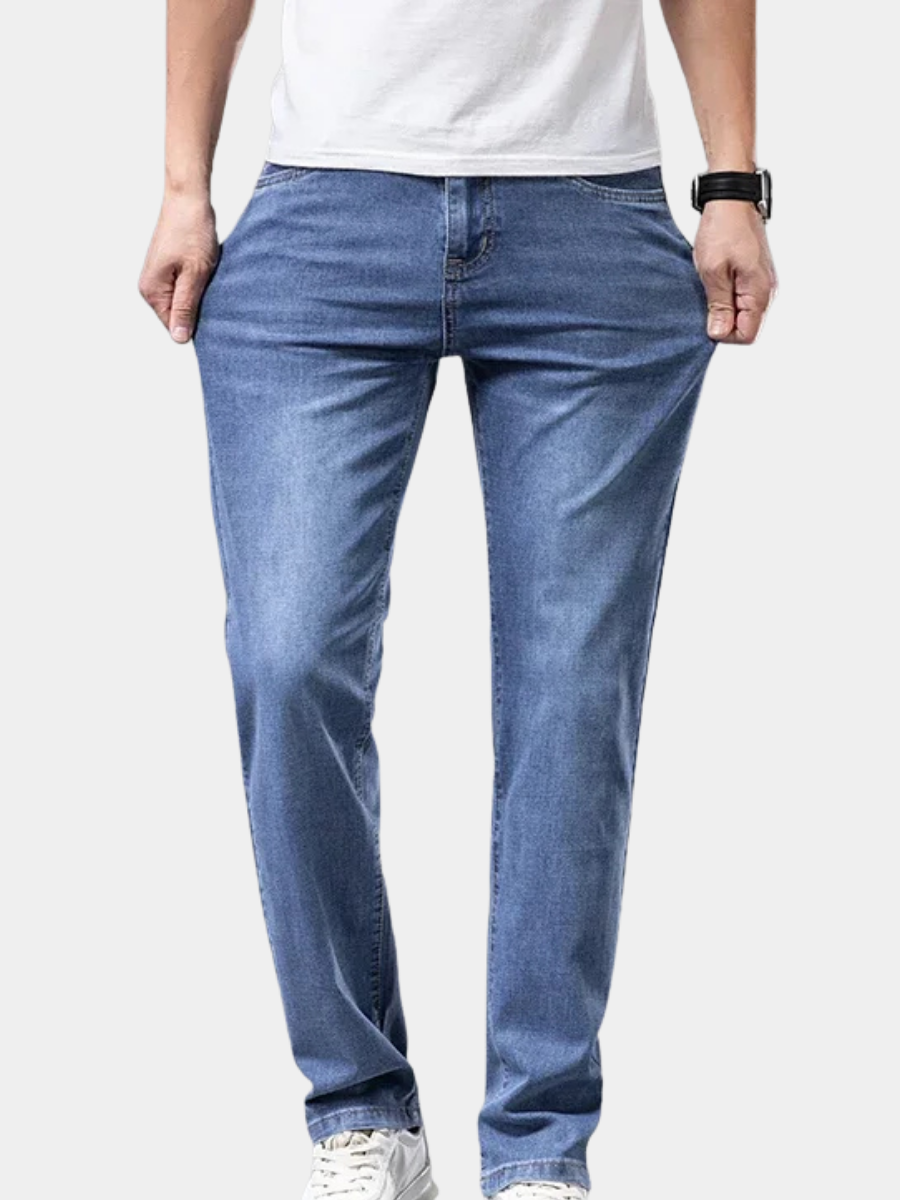 Cotton Blend Straight-Leg Pants for Women – Warm Lining, Breathable Fabric
