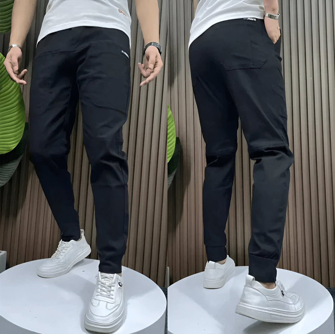 Stretch Relaxed Pants for Women – Side Pockets, Comfortable Waistband