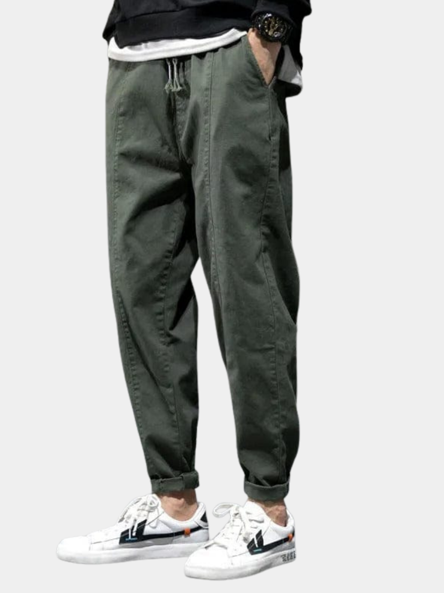 Cotton-Rich Side-Pocket Pants for Women – Comfortable Waistband, Clean Leg Line