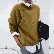Women's Oversized Knit Layering Sweater in Khaki