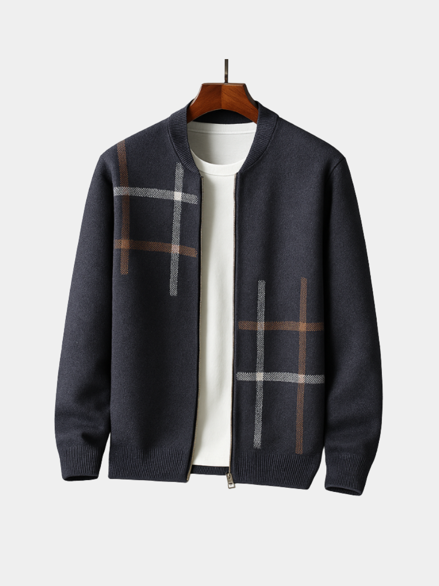 Warm-Lined Jacket for Women – Softly Structured Shoulders, Front Fastening
