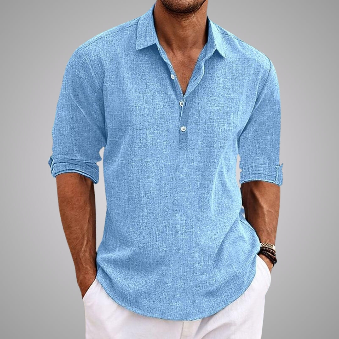 Lightweight Spring Shirt for Women – Relaxed Fit, Warm Lining, Neat Collar