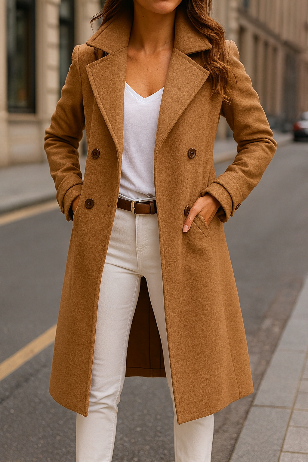 Spring Full-Length Coat for Women – Warm Lining, Insulating Construction