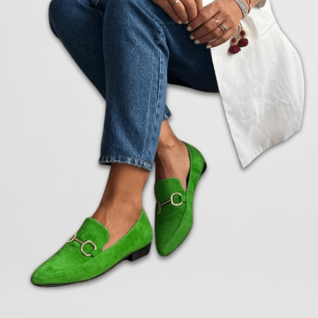 Plain Faux Suede Loafers for Women – Padded Build, Cushioned Insole, Slip-On