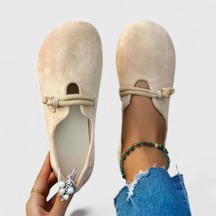 Faux Suede Heeled Loafers for Women – Padded Insole, Breathable Lining